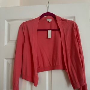 Talbots Size Medium Coral Bolero